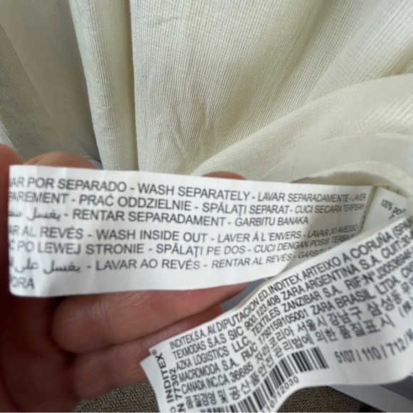 Zara TRF Collection Black Crochet Short Sleeve Tunic Mini Dress Medium C… - Picture 7 of 16